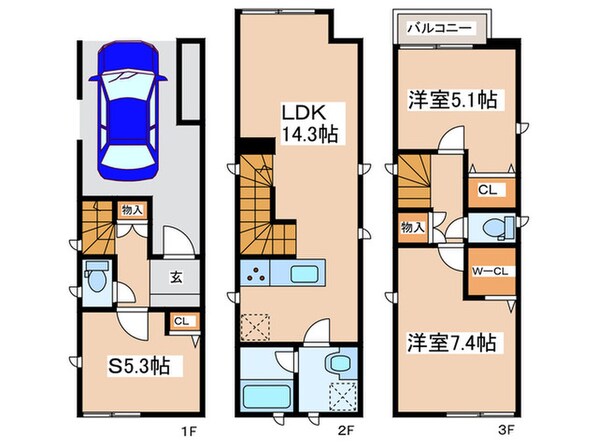 Kolet茅ヶ崎#04の物件間取画像